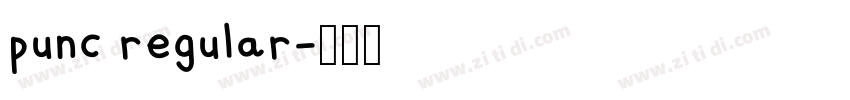 punc regular字体转换 punc regular字体转换